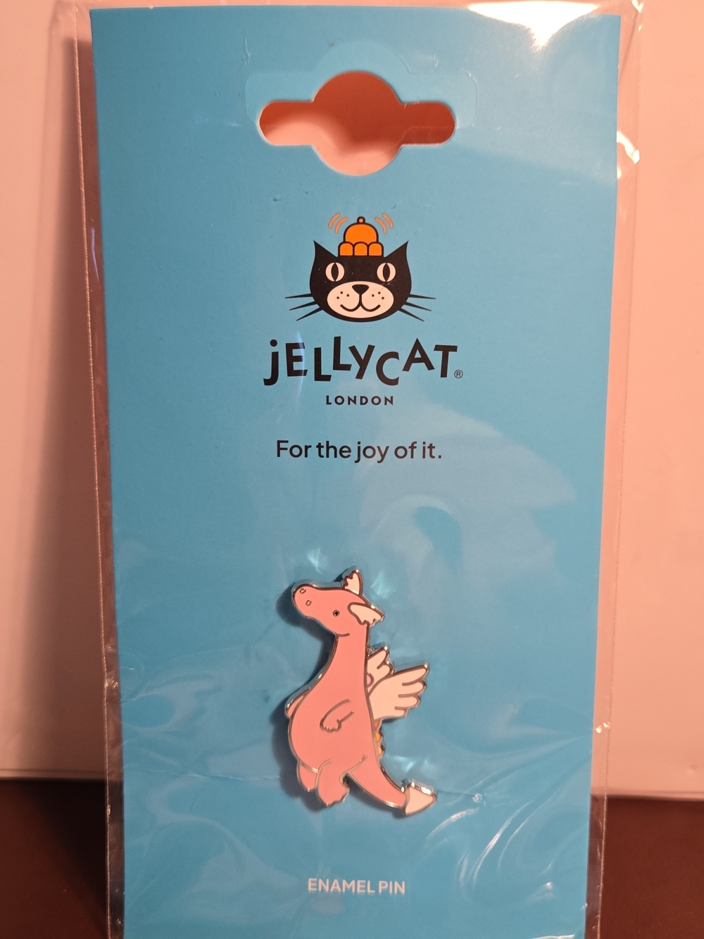 Jellycat Pink Dragon Enamel Pin & Jellycat Stickers Member Exclusive